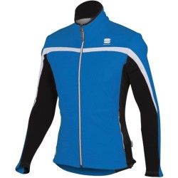 разминочная куртка Sportful Squadra 2 WS Jacket синяя с белой вставкой